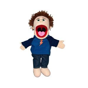 Silly Puppets Tommy Peach Boy 14" Hand Puppet Plush Doll Ventriloquist Style